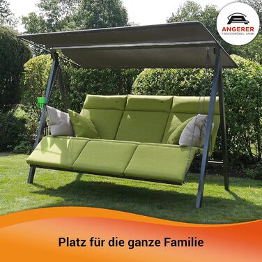 Гойдалка Анґерер Голлівуд Лаунж Смарт – зручна гойдалка для сидіння, відпочинку та сну, з функцією ліжка, легка збірка, Made in Germany, преміум-якість, бежева тканина