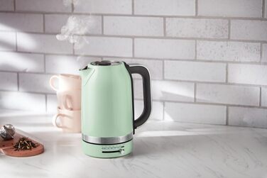 Електричний чайник KitchenAid 1.7L з регулюванням температури (50-100°C), з фільтром від накипу, Pistazie