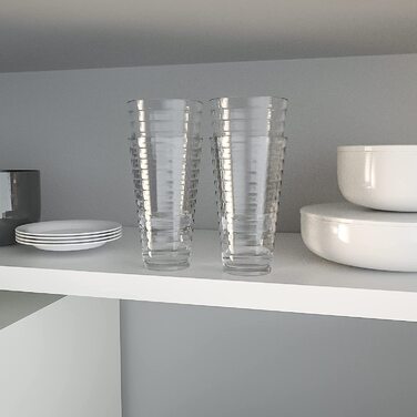 Набір склянок ALIMOTA 4 шт. на 385 млНабір склянок для водиможна використовувати повторно пластикові стаканинебиткий лікер