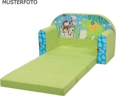 Дитяче диван-ліжко 3в1 з функцією висування, трансформер для дитячої кімнати, м'який пуф-крісло для дівчаток та хлопчиків, модель A33