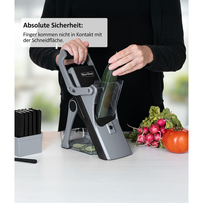 Нісер Дайсер Мандо 12шт: овочерізка, слайсер, шинкувальник для овочів та фруктів. Набір з 6 змінних лез, для нарізки кубиками, соломкою, слайсами. Кухонний слайсер для нарізки овочів, фруктів, сиру. Колір: блакитний/зелений (чорно-сірий)