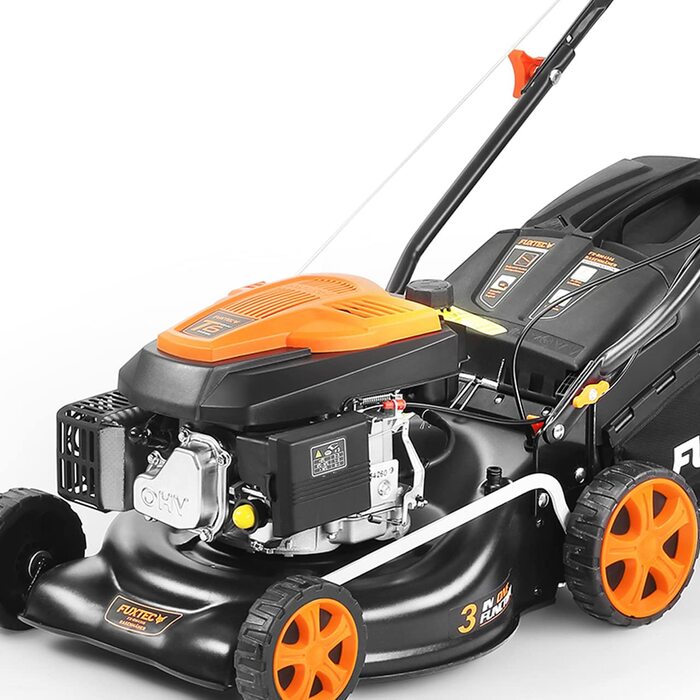 Бензиновий газонокосарка FUXTEC FX-RM4346 3в1 з приводом на задні колеса, ширина косіння 42 см, 146 см³, 40 л, збір трави