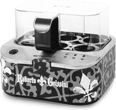 Електричний яйцеварка Roberto Geissini з голосом Carmen Geiss | EMERIO | Limited Edition | 3 ступені готовності