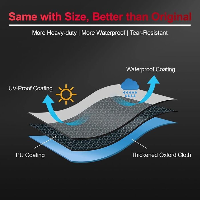 Чохол для парасольки Zettum 3-4 м, водонепроникний, 600D Oxford, захист від УФ, снігу та вітру, 260x42x81/56 см