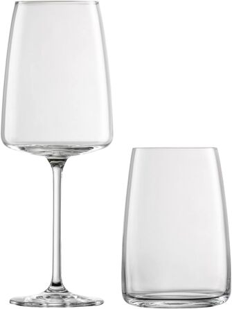 Набір келихів для вина та води, 8 предметів, Vivid Senses Zwiesel Glas