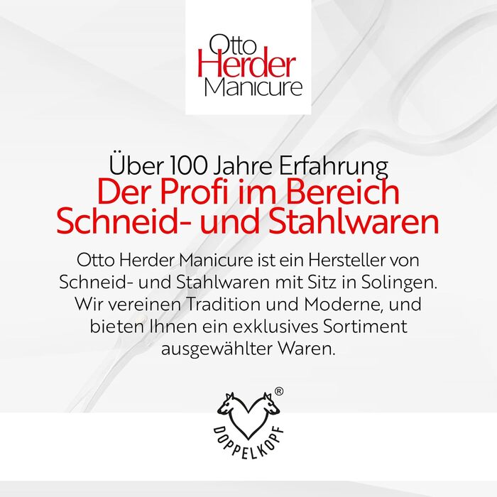 Ножиці для собак Otto Herder, нержавіюча сталь 10 см, округлі, нержавіюча сталь, для хутра між лапами