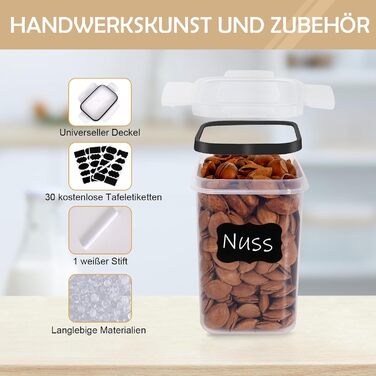 Набори контейнерів для зберігання CALIYO з кришкою, 24 шт. - герметичні, для продуктів, BPA Free