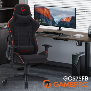Крісло ігрове GamePro GC575FB Fabric Black&Red