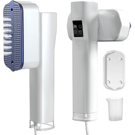 Портативний відпарювач для подорожей 2-в-1, відпарювач для одягу, білий