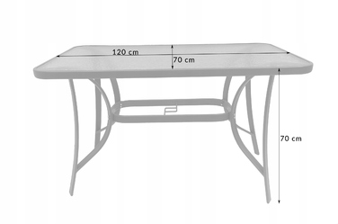 Комплект садових меблів із металу, контрастний сірий, 5 предметів