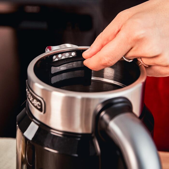 Електричний чайник Cecotec ThermoSense 600 Touch Black, 1.7 л, 2200 Вт, нержавіюча сталь, BPA-free, LED, 360°