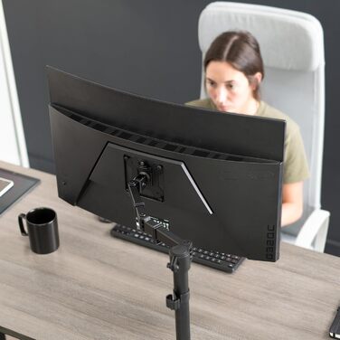 Кріплення для монітора VIVO Stand-V011, 39 дюймів, регульоване, настінне, з VESA, чорний