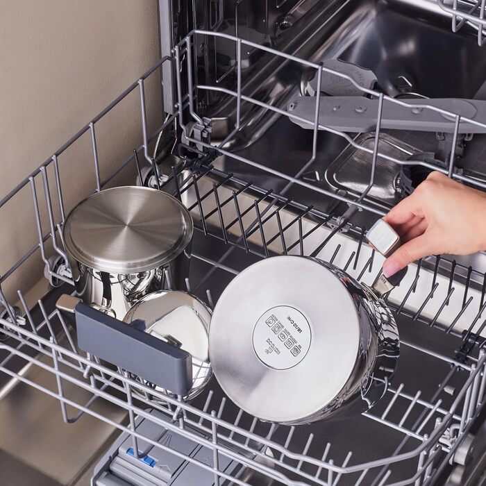 Набір для заварювання чаю Karaca New Mira: турка, чайник 1л, чайник 2л з нержавіючої сталі, сумісний з індукцією, миється в посудомийній машині