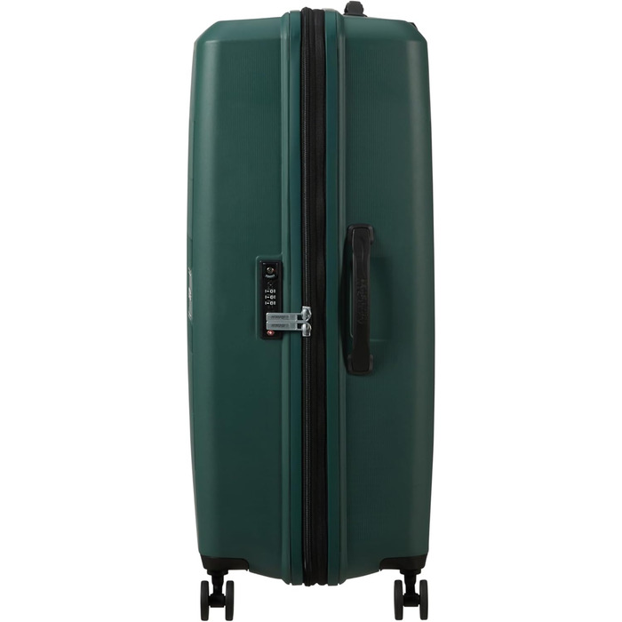 Валіза American Tourister Aerostep Spinner L, розширювана, 77 см, 101.5/109 л, зелена (Dark Forest)