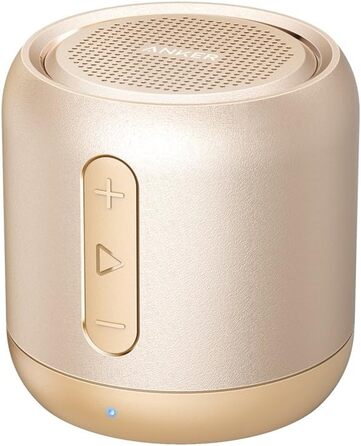 Портативна Bluetooth колонка Anker Soundcore Mini з FM радіо, 15 годин роботи та потужним басом (золота)