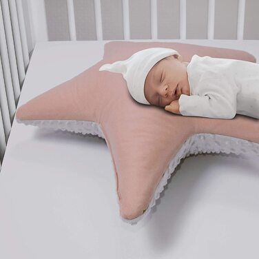 Набір подушок Amilian 3 x декоративна подушка у вигляді зоряної Хмари, декоративна подушка у вигляді зірочок для дитячої кімнати, дитяча декоративна подушка з начинкою для дивана в спальні, дитяче ліжечко для дівчаток і хлопчиків (капучіно)