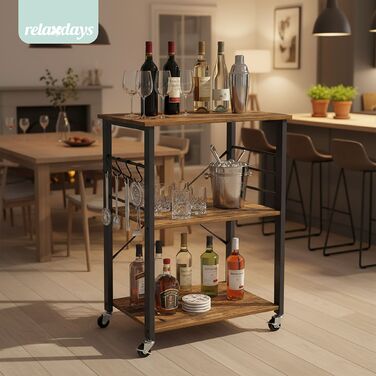 Візок кухонний Relaxdays, 3 ящики