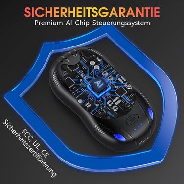 Електричні грілки для рук FANDLISS 10000mAh, 2 шт., з двостороннім нагрівом, USB, 3 режими, для кемпінгу та активного відпочинку