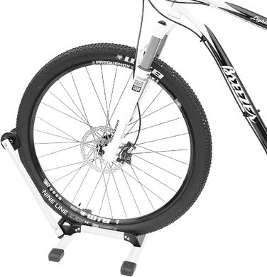 Кріплення для велосипеда WELLGRO - для переднього або заднього колеса, сталеве, біле, можна скласти для економії місця, 2 шт.