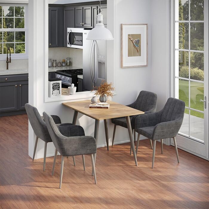 Розсувний стіл Vicco Esstisch Beaver, 80 x 70 см (Дуб Голдкрафт/Грейж)