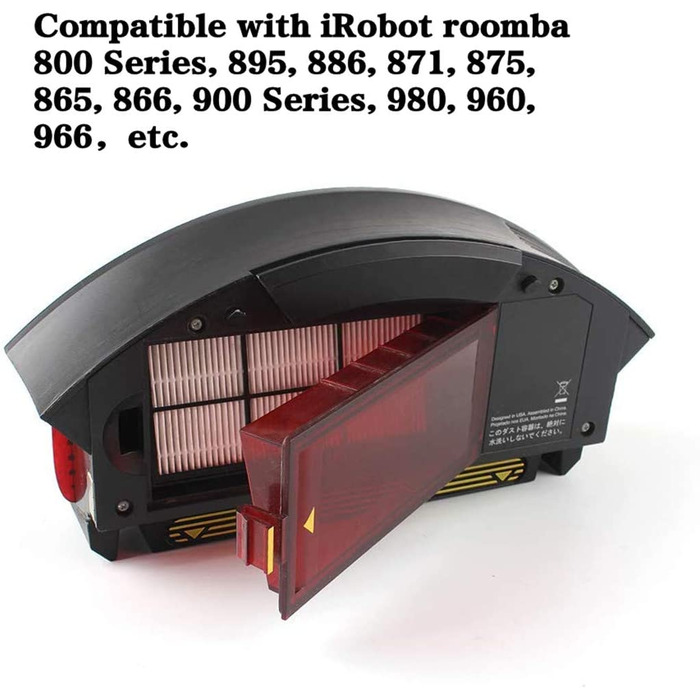 Комплект фільтрів HEPA для пилососа iRobot Roomba серії 800, 900, 12 шт.