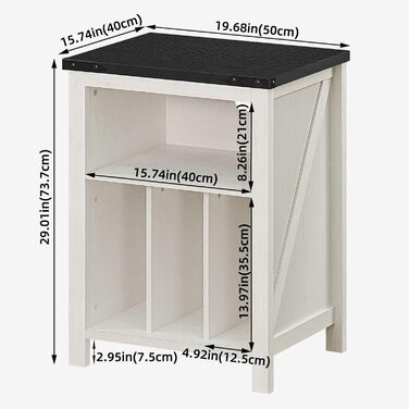 Підставка для програвача вінілу з полицями для платівок, місткість до 160 альбомів, дерев'яна шафа-регулятор для вінілових платівок, для вітальні, спальні, офісу (біла)