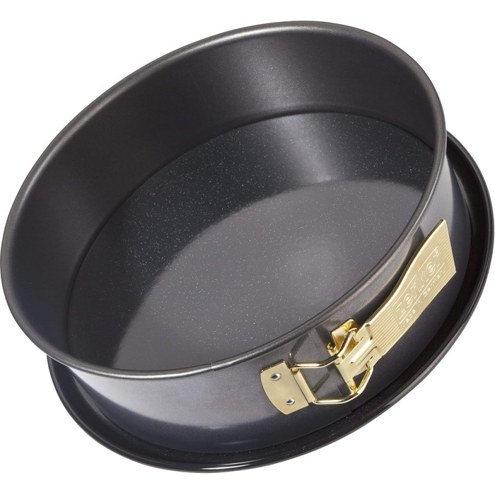 Форма для випічки Zenker Springform Deluxe з кришкою, діаметр Ø, з емальованим дном, для сочних тортиків на винос (колір: чорний металік), 1 шт.