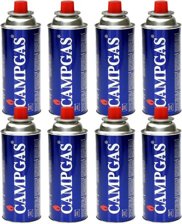 Газовий набір Kochmann CAMPGAS для кемпінгу: плитка, кейс, 8 картриджів