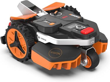 Робот-газонокосарка WORX Landroid Vision M550 WR205E для газонів до 550 м², штучний інтелект, без обмежувального дроту, Wi-Fi та Bluetooth, активне уникнення перешкод, захист їжаків