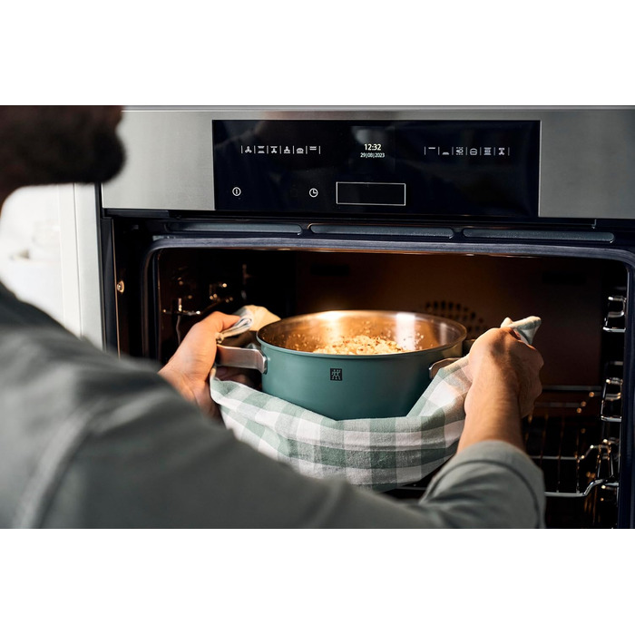 Набір посуду ZWILLING PURE, 5 предметів, нержавіюча сталь 18/10, керамічне покриття, Stay-Cool ручки, придатний для миття в посудомийній машині, зелений