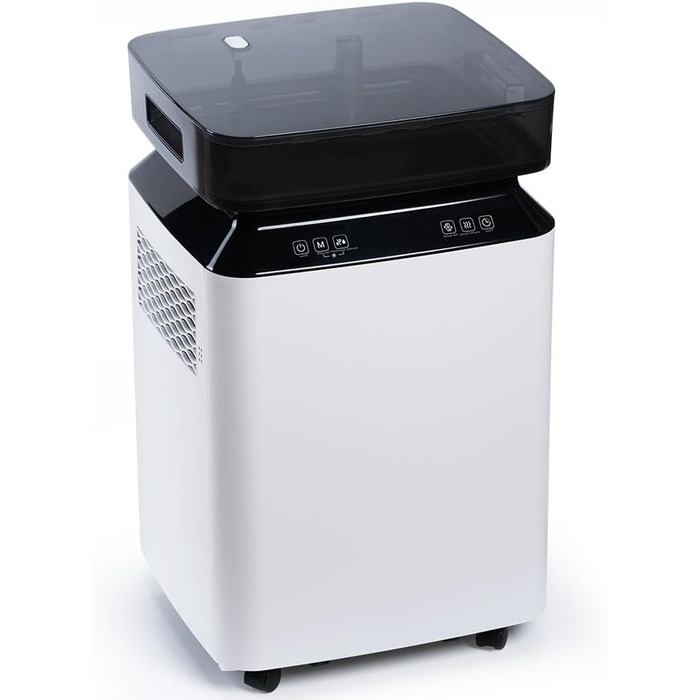 Електричний осушувач повітря Kalopsia: 50 л/день для підвалу та квартири - резервуар 8 л, 120 м², 46 дБ, автоматичне осушення, зливний насос та таймер 24 години, чорний