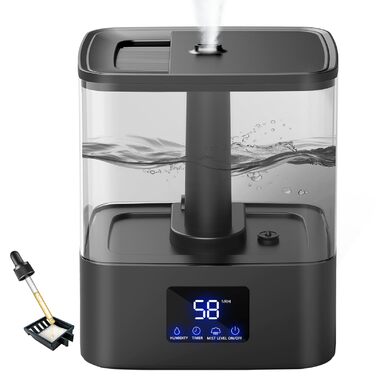 Зволожувач повітря ультразвуковий для спальні 6 л з регулюванням вологості Luftbefeuchter