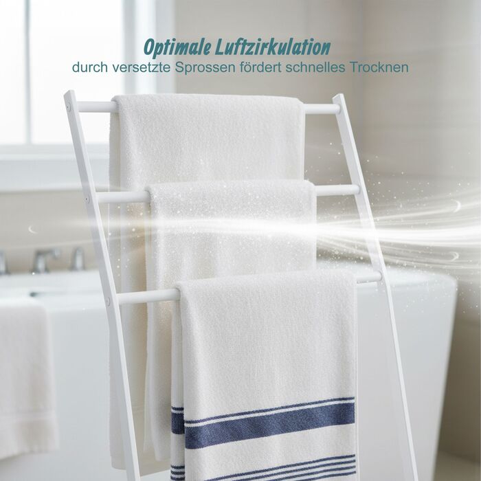 Підставка для рушників Relaxdays, 3 яруси, метал