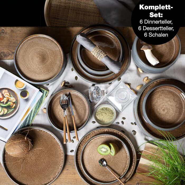 Набір тарілок на 6, 18 предметів, Gourmet Moritz & Moritz