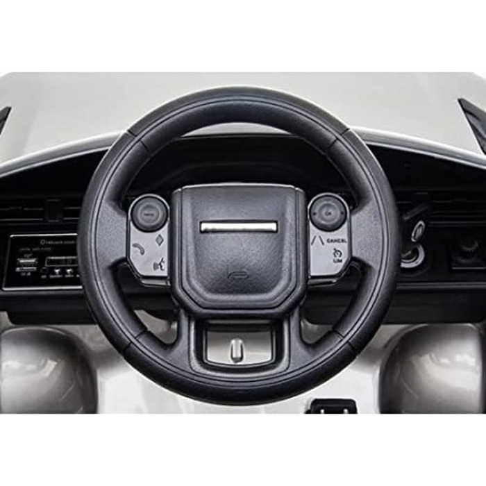 Дитячий електромобіль Range Rover Evoque 12V, ліцензія, білий/чорний