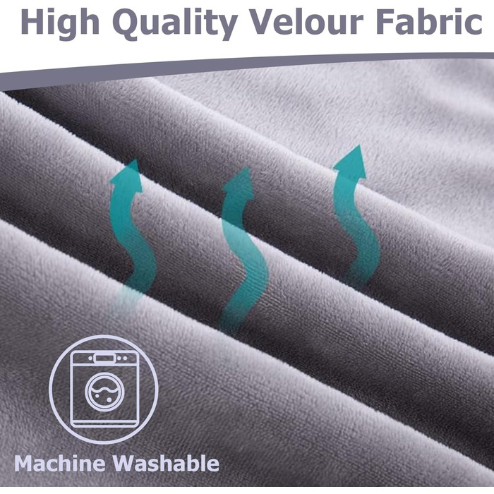 Наволочка на U-подібну подушку для вагітних та годування, бавовняна знімна наволочка для подушки для тіла, сіра, 140 x 80 см