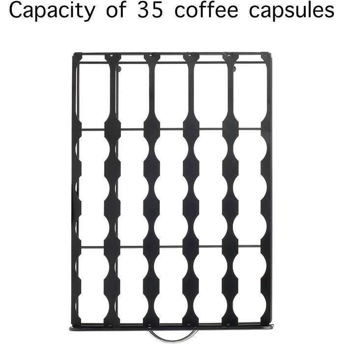 Тримач для капсул Dolce Gusto: органайзер для 35 капсул з міцного скла, ящик-організатор