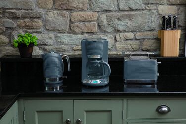Набір Russell Hobbs Inspire Grey: тостер, чайник та кавоварка
