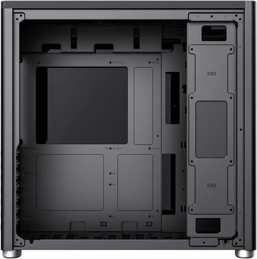 Ігровий корпус GameMax Spark Pro Cube ATX з двома загартованими скляними панелями, USB 3.0, Type-C, чорний