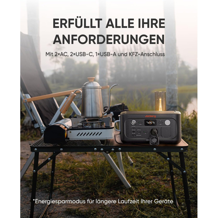 Портативна електростанція Jackery Explorer 500 V2, ємність 512 Wh, номінальна потужність 500 W, пікова потужність 1000 W