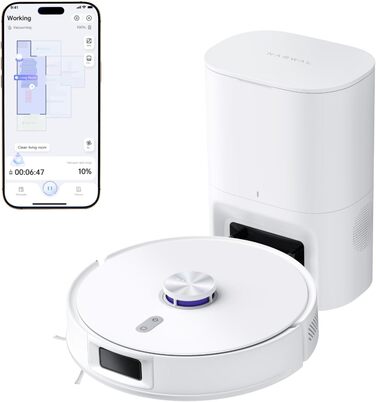 Робот-пилосос NARWAL Freo S з функцією миття підлоги, 8000Pa, 3.5L, LDS-лазерна навігація, керування через додаток, для килимів та шерсті тварин