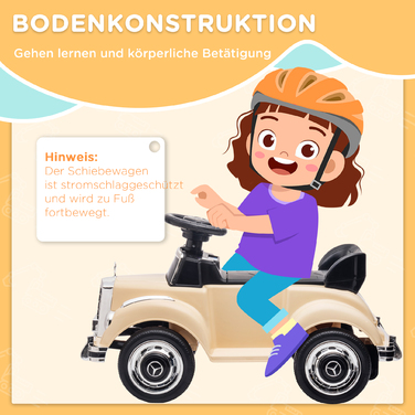 Дитячий каталок Mercedes-Benz Design 300 S Design, Бежевий