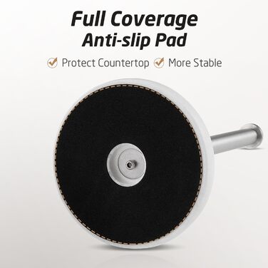 Тримач для паперових рушників KES мармурова підставка, стійкий диспенсер із нержавіючої сталі SUS304, 14 см, KPH100S14B-2