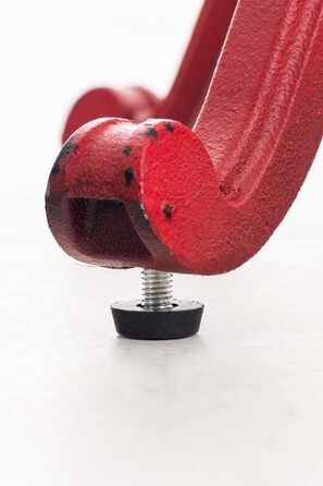 Topower Крісло-стілець у стилі ретро/вінтаж, фермерський дизайн, дерев'яний, поворотний, для кухні, регульована висота (Antique Red)