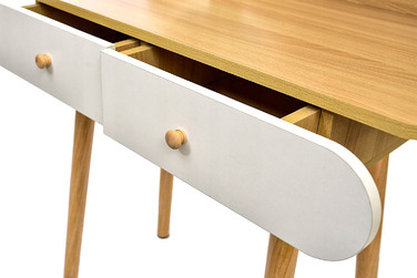 Туалетний столик Jumi, світлий дуб, матовий, 80 x 122 x 40 см