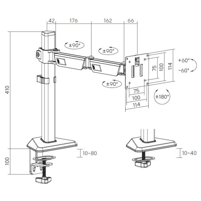 Настільне кріплення для монітора GamePro MAG100V