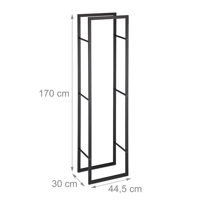 Стильна полиця для дров Relaxdays