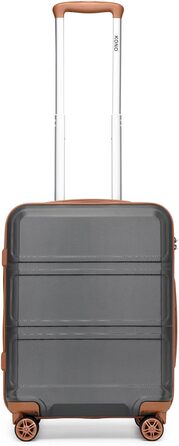 Набір валіз KONO 4 в 1: велика валіза, ручна валіза 55 см, косметичка, сумка для подорожей (кремово-білий)