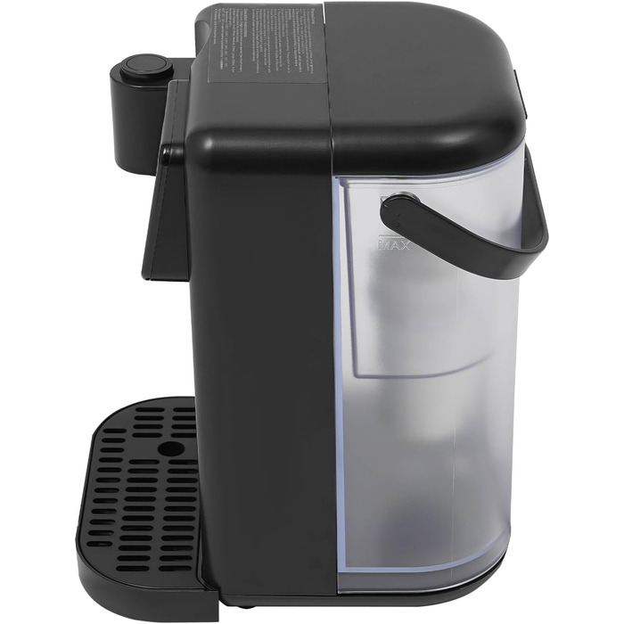 Диспенсер гарячої води з фільтром, 3 л, регулювання температури, сенсорний дисплей, нагрів за 3 сек, 25-99°C (чорний)