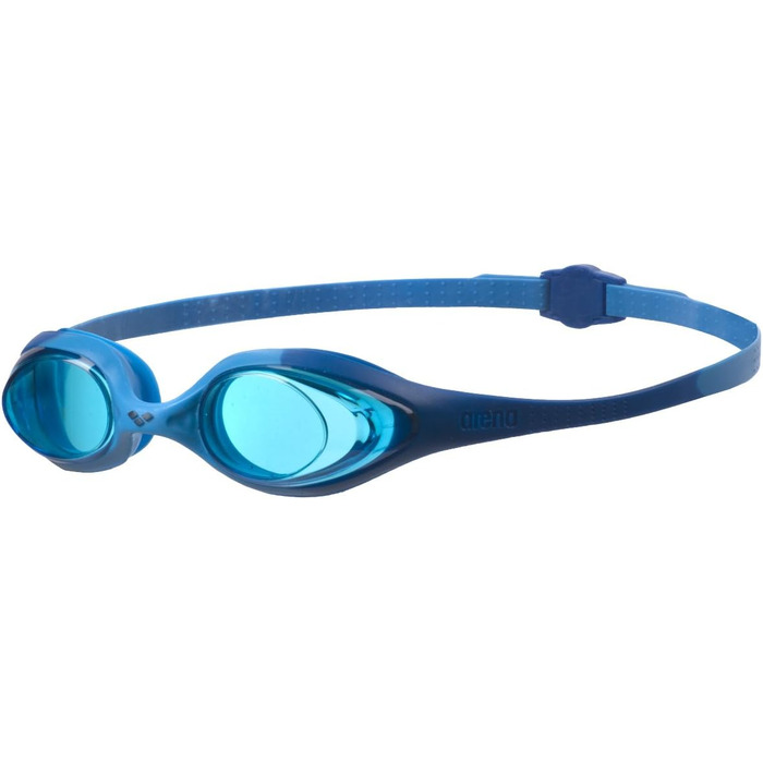 Спортивні окуляри для плавання для дітей унісекс Арена, сині-світло-блакитні-сині (78), один розмір і дитячі тренувальні окуляри для плавання для чоловіків і жінок Spider Junior, темно-сині-прозорі-з цитронелою, один розмір